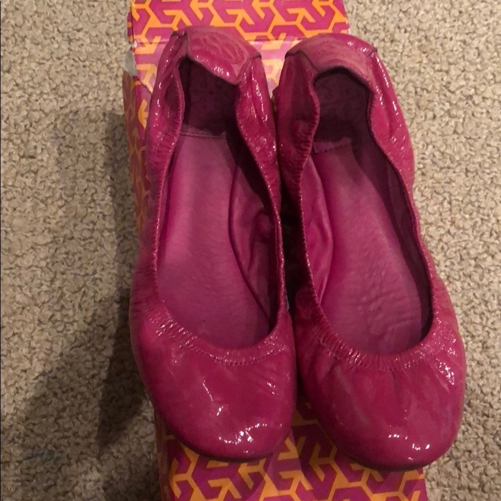 Pink Tory Burch flats